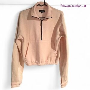 PrettyLittleThing Pullover Quarter Zipper Sweatshirt!